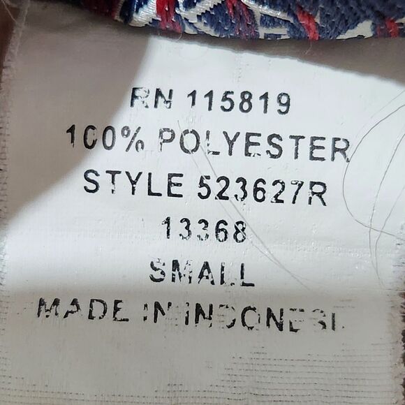 Donnkenny Blouse Size Small Front Buttons Floral Lightweight Short Sleeve - Picture 10 of 11